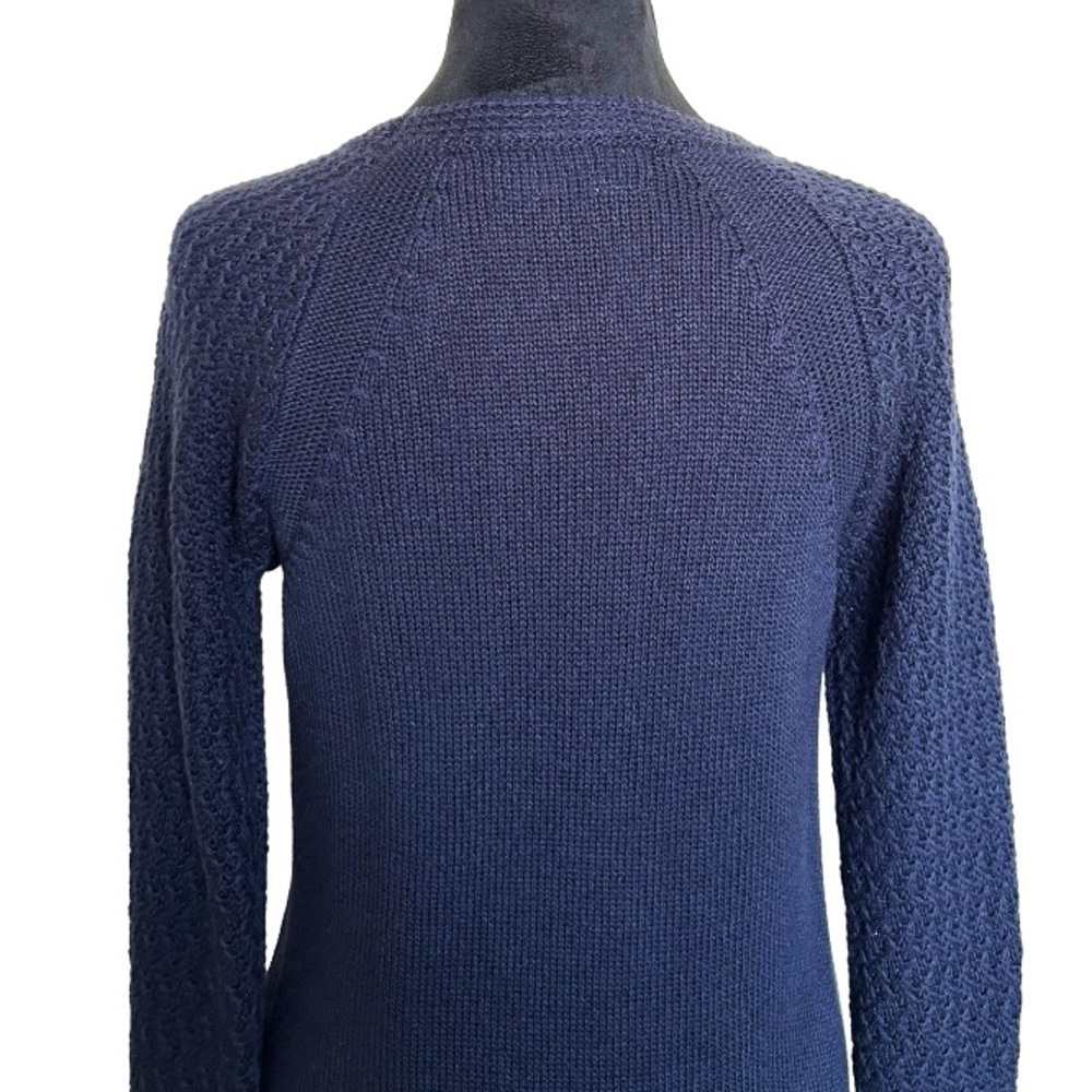 Jones New York Signature Woman’s Small Pullover Blue Sweater - Picture 7 of 8